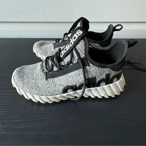 Adidas Kids Gray and Black Sneakers